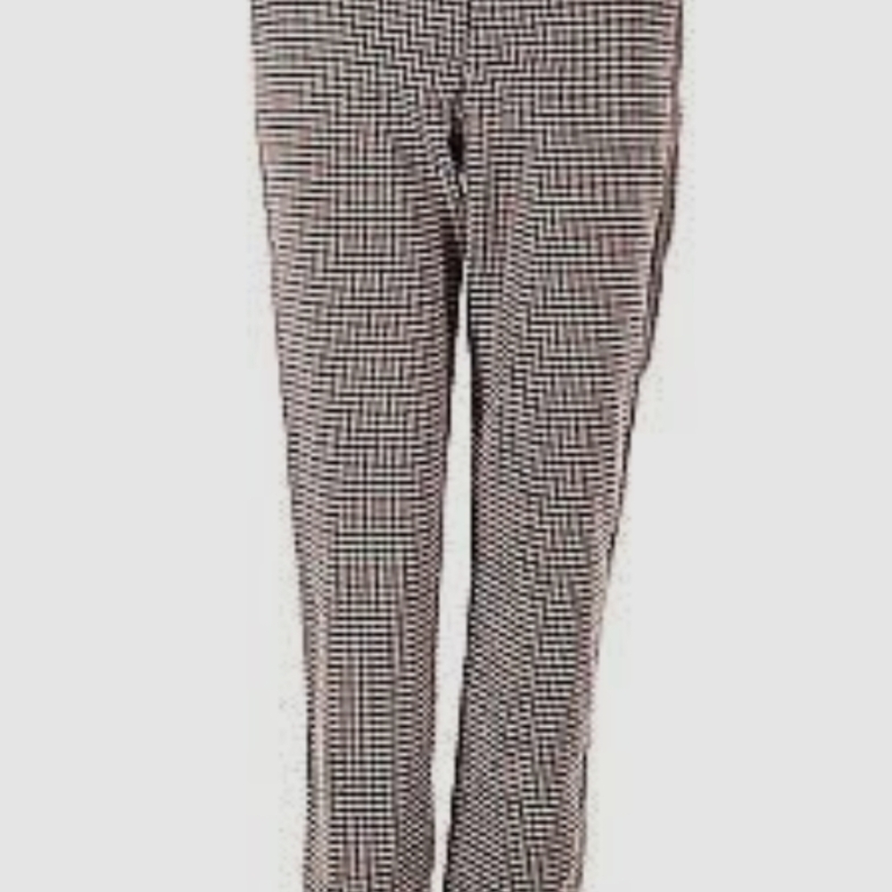BB Dakota Black and White Dress Pants with Houndstooth Pattern